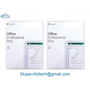 China Microsoft Office Professional Plus 2019 , Windows 10 Home And Business 2019 DVD Media Product Key supplier