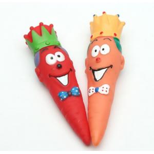 Funny Carrot Christmas Gift top vinyl toy with squeaky for dog and car