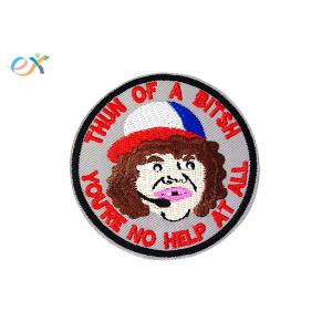 Decorative Embroidered Jacket Patches , Personalised Embroidered Patches For Clothing