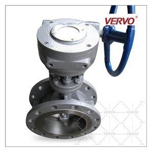 Double Flange CF8 Gearbox Operated Butterfly Valve 150Lb RF API Std 609 Butterfly Valves 6 Butterfly Valve