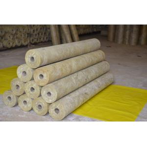 Thermal Rockwool Pipe Insulation Light Weight Thickness 25mm - 100mm