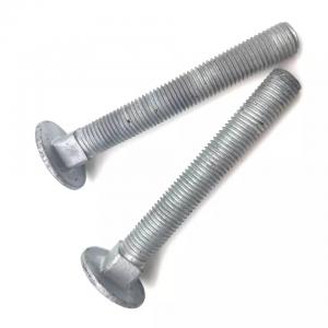 Carbon Steel Countersunk Carriage Bolts Grade 4.8 5.8 8.8 M14 M16 HDG Round Head