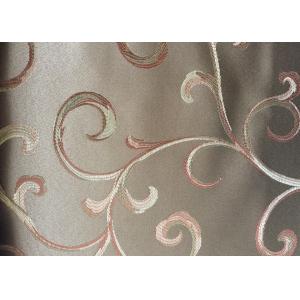 China Cor lavável do teste padrão floral da tela tecida do jacquard da cortina multi supplier