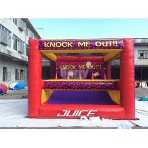 Amusement Park Kids Inflatable Interactive Games Knock Me Off And Out