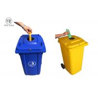 China 100 Lt Plastic Rubbish Bins Waste Wheelie Bin 120 Litre With Lock And Rubber Stopper on sale