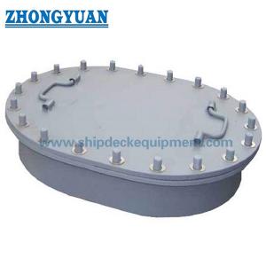 China CB/T 4392 Type AA Oval Multi Bolts Manhole Cover With Raised Coaming Marine Outfitting supplier