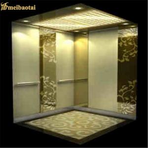China Gold Lift Decorative Elevator Stainless Steel Sheet 0.95mm Thickness EN Standard supplier