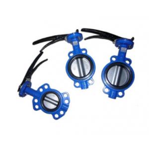 Ductile Iron 4 Inch  Wafer Butterfly Valve With Lever Operator