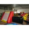 Funny Football Yard Inflatables , Blow Up Soccer Field 12 X 6m Fire Resistance