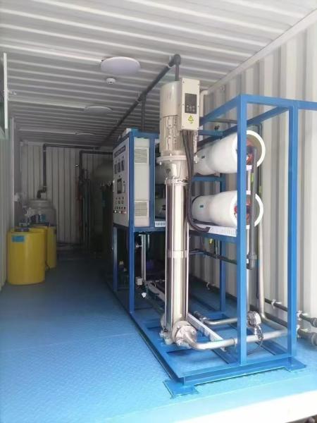 Portable Container Design Reverse Osmosis Desalination System 10-50kw Power Output AC220V-380-440V Power Supply