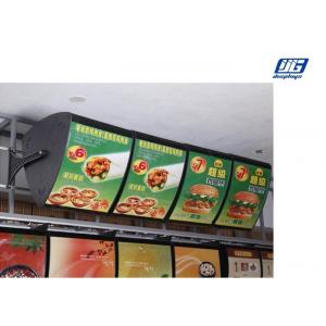 China Acrylic Illuminated Led Menu Board Black Frame Single Side Display For Restaurant supplier