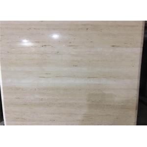 China Super Light Natural Stone Tiles , Italian Ivory White Travertine Marble Wall Tile supplier