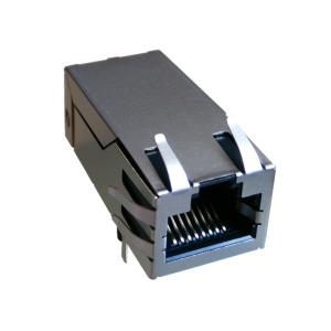China JK0-0017NL Rj45 PCB Female With Integrated Magnetic Converters and Repeaters supplier