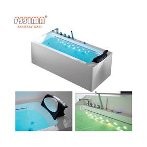 2 Person Freestanding Jetted Bathtub With Seat Hot Tub Jet Spa Lazy 1600x750