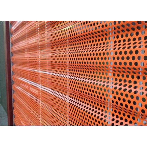 11 Meter Windbreak Steel Mesh Red Galvanized Sheet Windproof Dust Fence