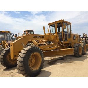 High Speed CAT Old Motor Graders , Road Maintainer Grader 14G With 3 Shrank Ripper