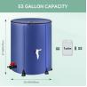China Collapsible Rain Barrel Water Storage Containers-53 Gallon Portable Rainwater Collect System Water Tank To Collect Rainwater From Gutter Downspout Water Catcher With Spigots,Filter＆Overflow Kits wholesale