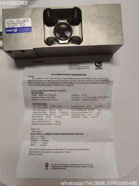 ZEMIC Acero inoxidable BM6G Celular de carga Sensor de punto único OIML Transductor de fuerza para balanza electrónica de banco de pesas