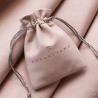 China Embossing Pink Microfiber Jewelry Packaging Drawstring Pouch 8*13cm wholesale