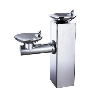 China Double Basin Outside Drinking Fountain Round For Hot And Cold Water supplier