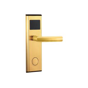 International Standard Hotel Keyless Entry Locks OLED Screen With Inner Curve Handle