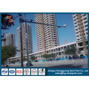 China Monitor System Polygonal CCTV Camera Pole 2m - 30mm Thickness supplier