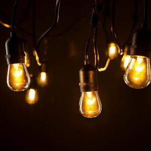 Vintage Edison S14 LED Bulbs Outdoor Commercial String Light