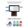 China Retail Point of Sale Machine 15.6inch Android POS Terminal with Scanner and Printer 4GB DDR4 Memory 64GB Hard Disk Capacity wholesale