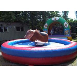 China Crazy Funny Inflatable Interactive Games Mechanical Bull Rodeo For Park supplier