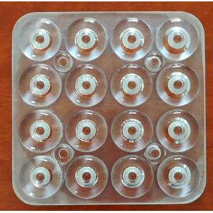 China Tempered  Round Glass Light Diffuser Unit High Precision Opal Color supplier
