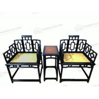 China CE Brown Seven Screens Ebony Chair Original Wood Antique Armchair on sale