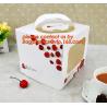 decorative personalized paper cake boxes, Custom artpaper handle cake box with