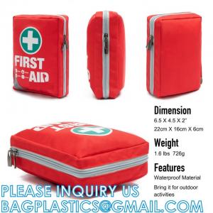 China Medical Supplies Compact First Aid Bag Portable Survival Emergency Kids School Family Home First Aid Kit supplier
