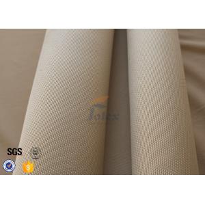 800℃ Fiberglass Fire Blanket 1.2mm 1150g , Satin Weave Brown Silica Fabric