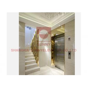 China 4 Floors Electric 3.0m/S AC Panoramic Home Elevator With Small Machine Room supplier