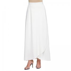 Alibaba vendent modèles en gros de jupe d'enveloppe blanche de jupe de femmes de maxis longs