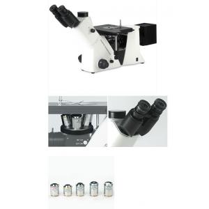 Trinocular Inverted Metallurgical Microscope Adjustable 10X-22mm Eyepiece