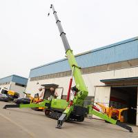 China 8 Ton Mini Telescopic Boom Spider Crane Electric Movable Small Spider Cranes With Attachment on sale