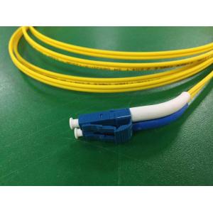 China High Density Cabling Fiber Optical Patch Cord Mini Short Boot LC To Angled Boot LC 9/125um supplier
