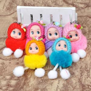 China Wholesale 8CM fan paste hair doll phone pendant doll plush doll supplier