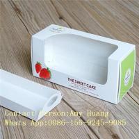 China Gift 350g White Display Paper Box For Chocolate Packaging With Window on sale