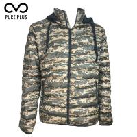 China Stylish Olive Mens Detachable Hood Jacket Wind Proof Cotton Shell on sale