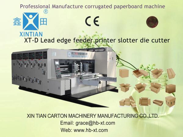 Automated Feeding Flexo Printer Slotter Machine High Speed Cutting Machine