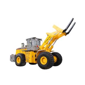 quarry machine  lifting  27T stone block hydraulic forklift wheel loader with quick hitch with 178KW engine