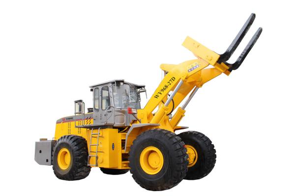 quarry machine lifting 27T stone block hydraulic forklift wheel loader with