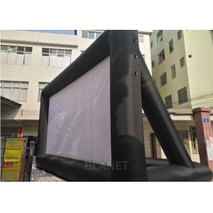 La pantalla de cine inflable blanco y negro grande modificó tamaño/el material para requisitos particulares