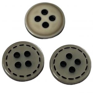4 Holes 18mm Silked Print Plastic Shirt Buttons Use On Shirt Blouses Clothing