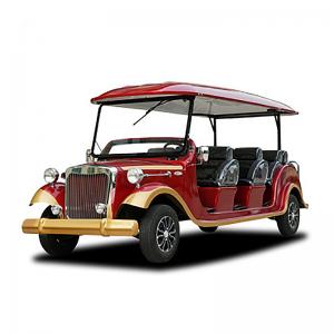 Electric Four Wheel Vehicles Vintage Sightseeing Bus Customized