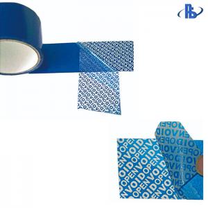 China High Adhesive Tamper Proof Security Tape , Tamper Evident Seal Tape Polyester supplier