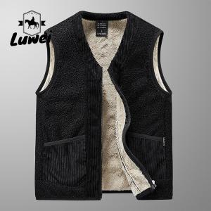 Windproof Casual Cropped Bubble Vest Plus Size Zip Up V Neck Knitted